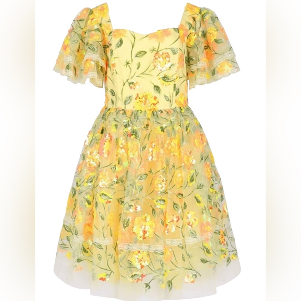 JessaKae Yellow Bramble Dress BNWT